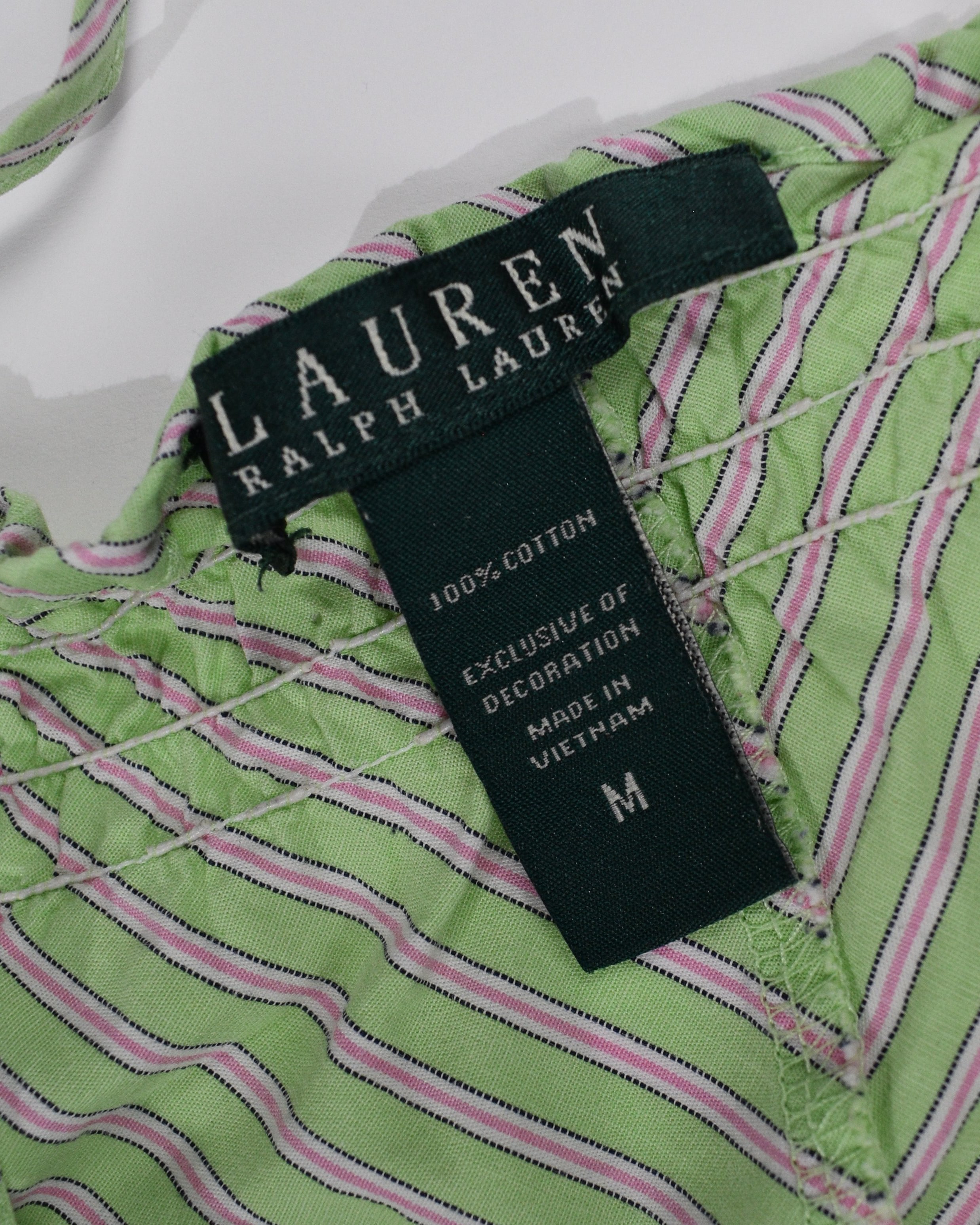 Ralph Lauren Pink & Green Stripe Dress