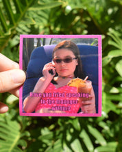 Megan Drake & Josh meme Sticker