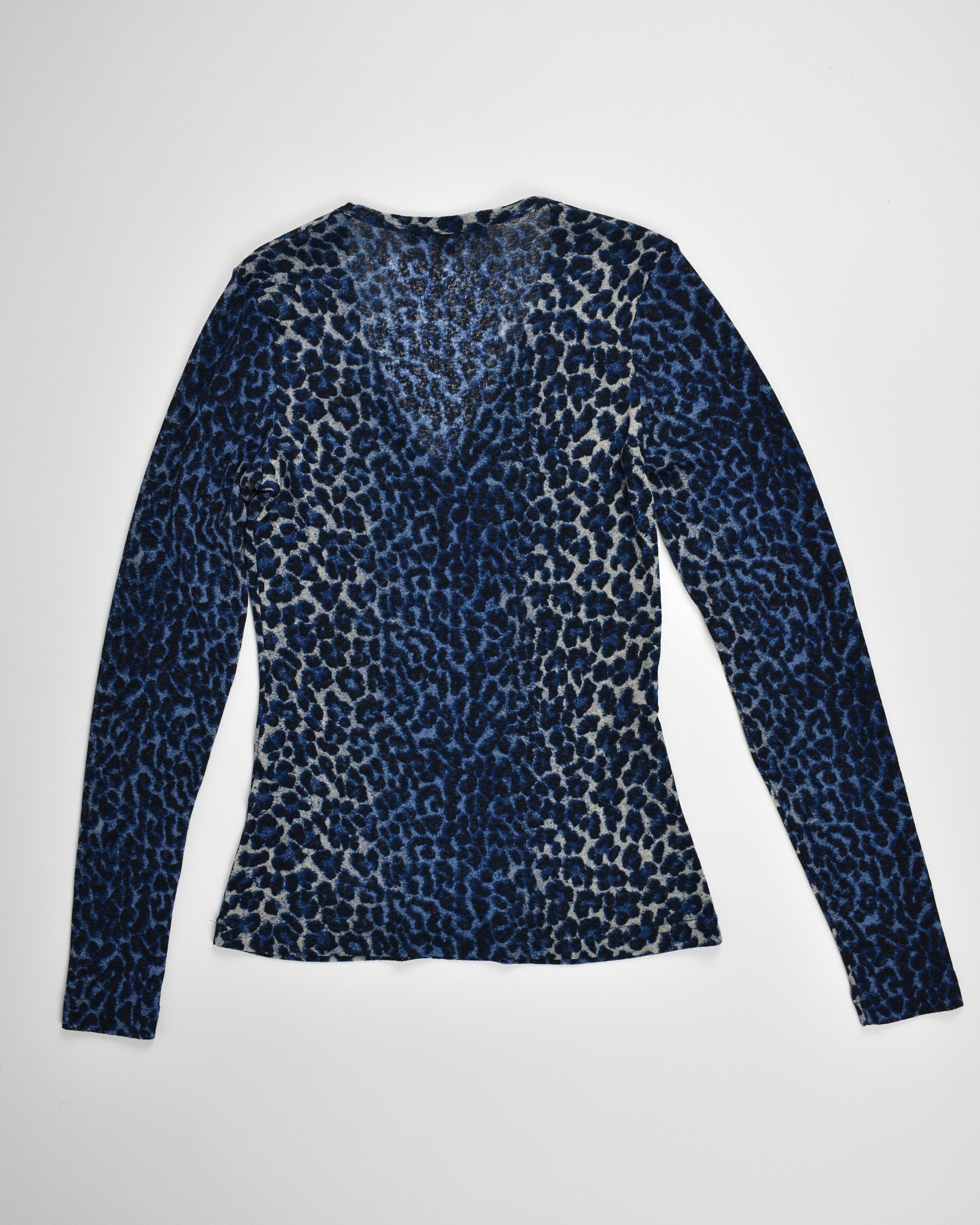 Blue Cheetah Long Sleeve