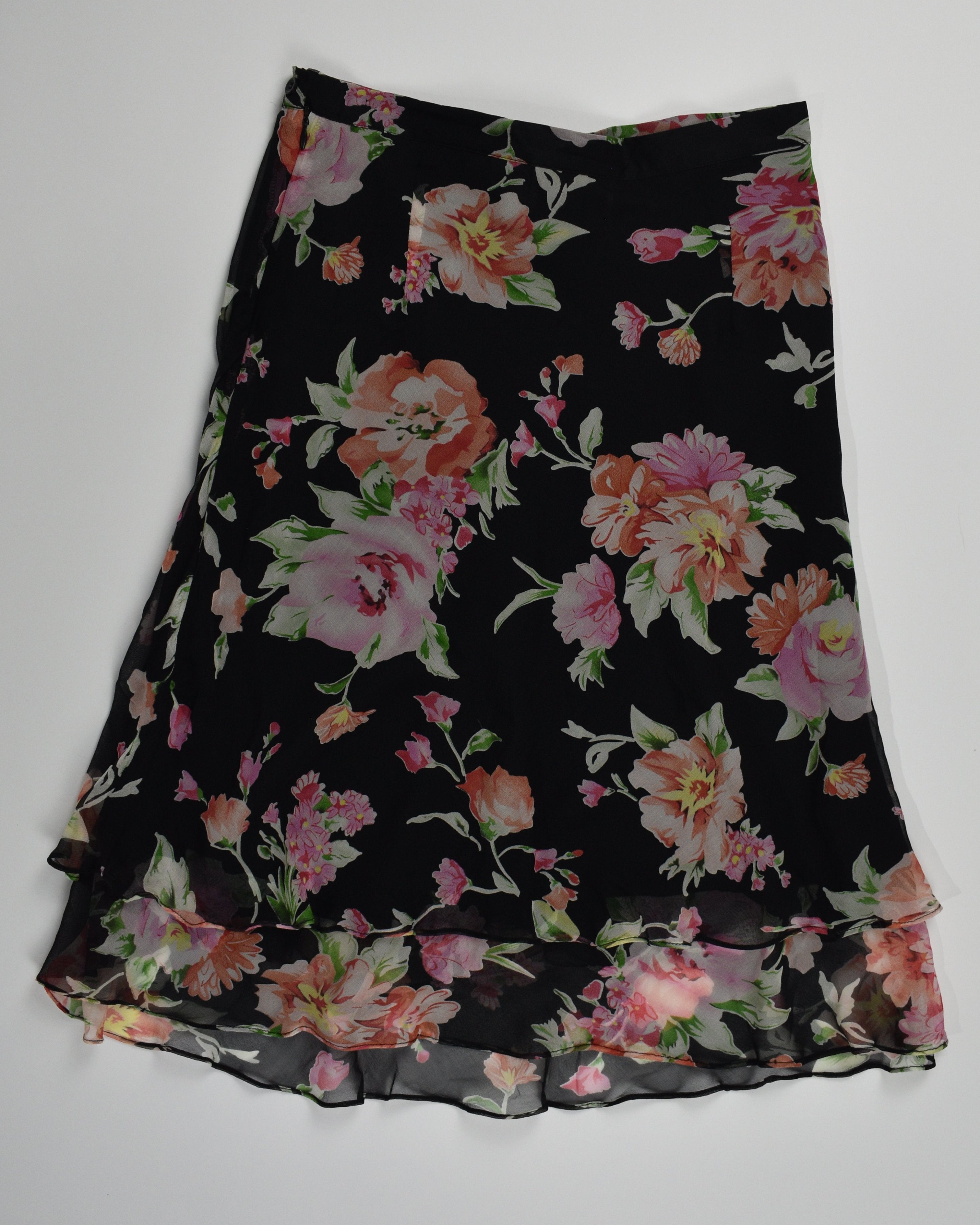 Multi-color Ruffle Skirt
