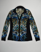 Cache Cheetah Button-up Long Sleeve