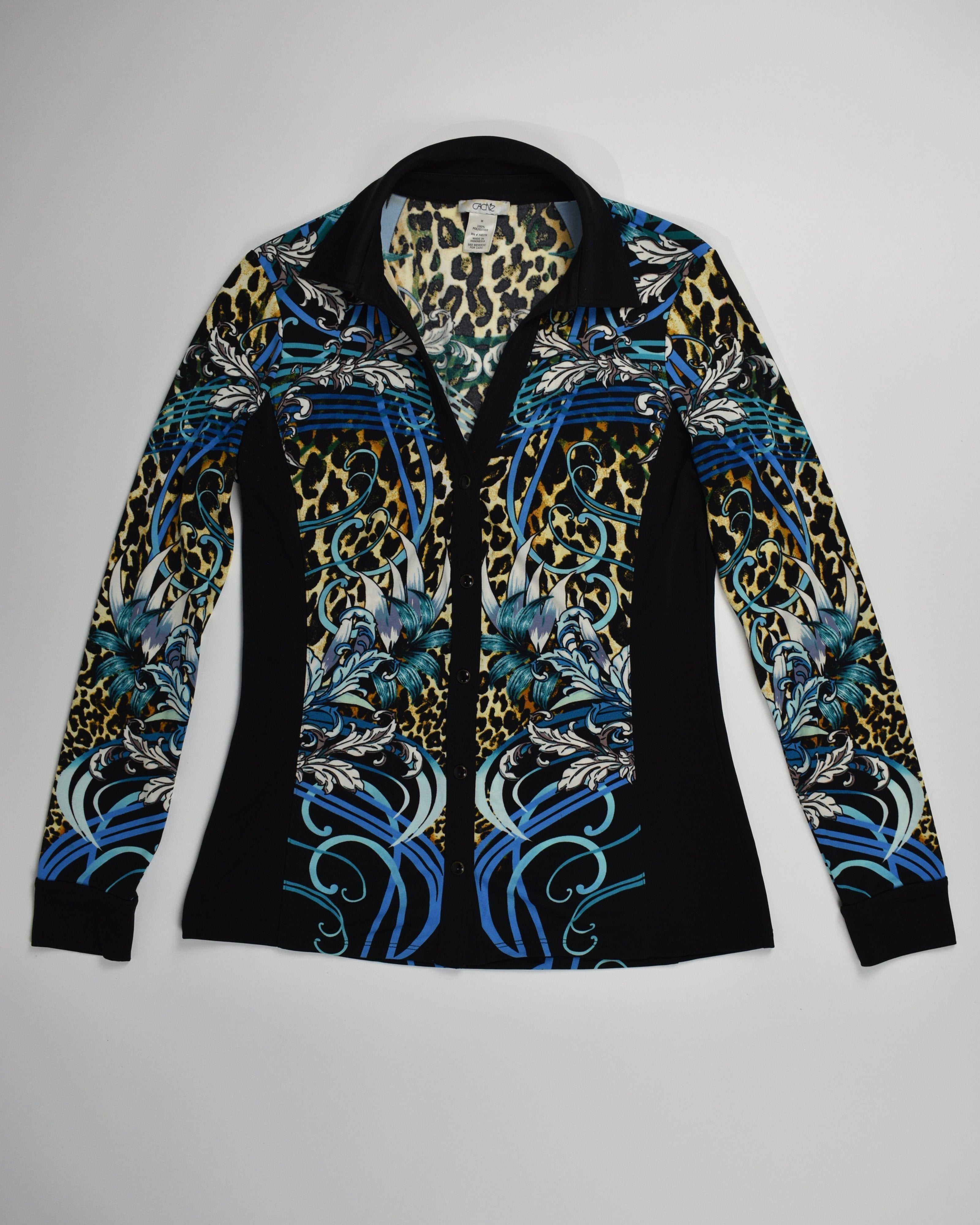 Cache Cheetah Button-up Long Sleeve