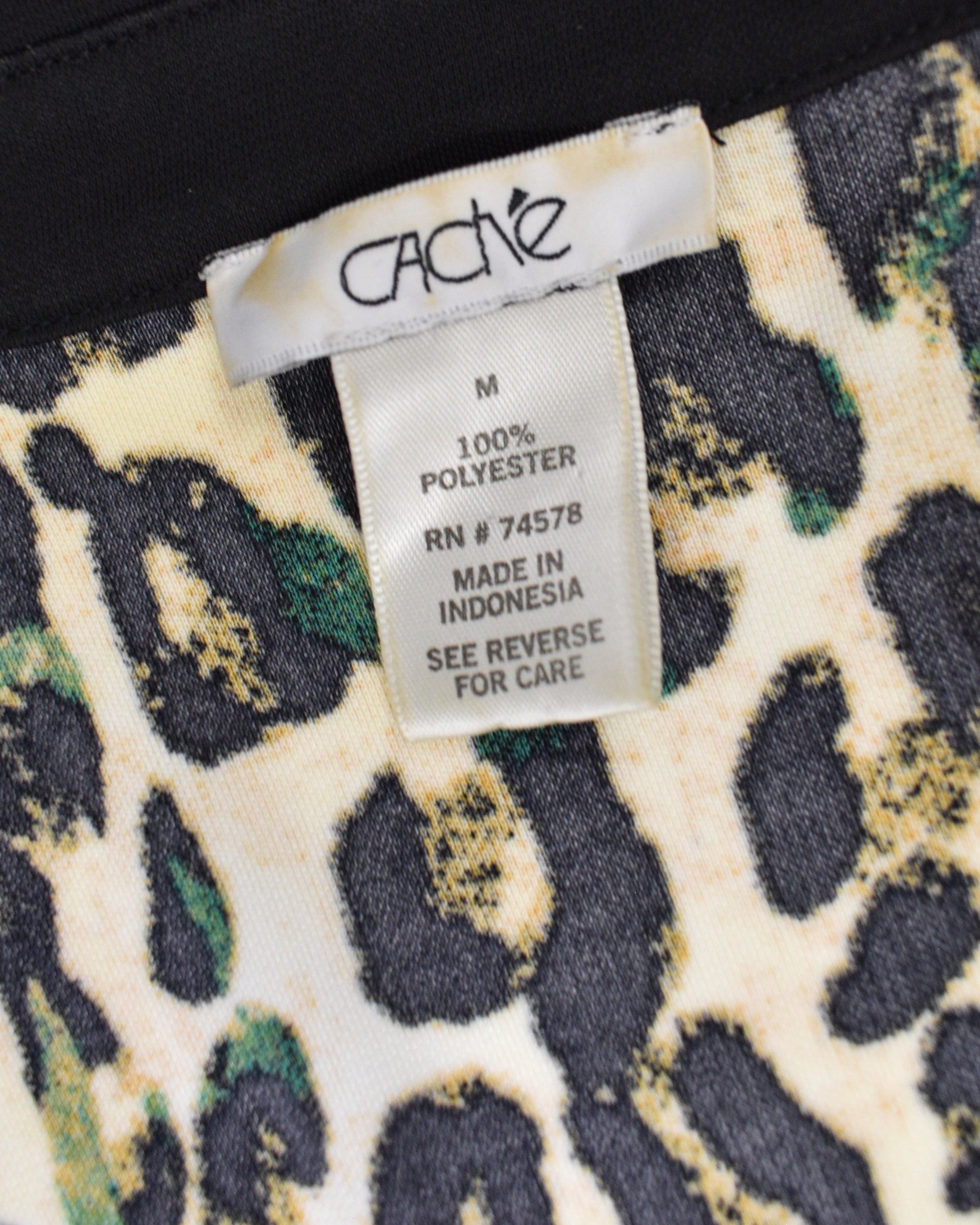 Cache Cheetah Button-up Long Sleeve