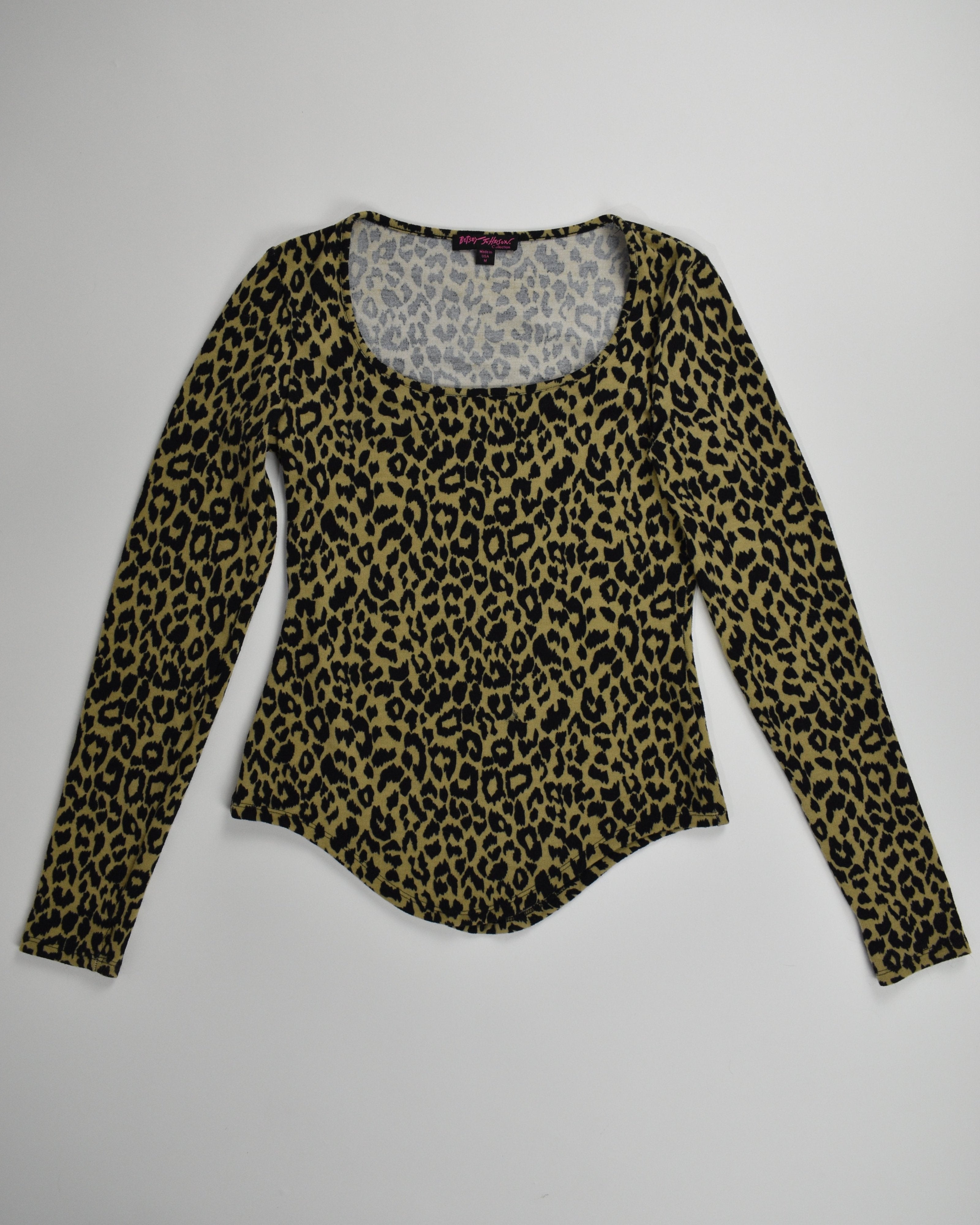 Cheetah Long Sleeve Betsey Johnson
