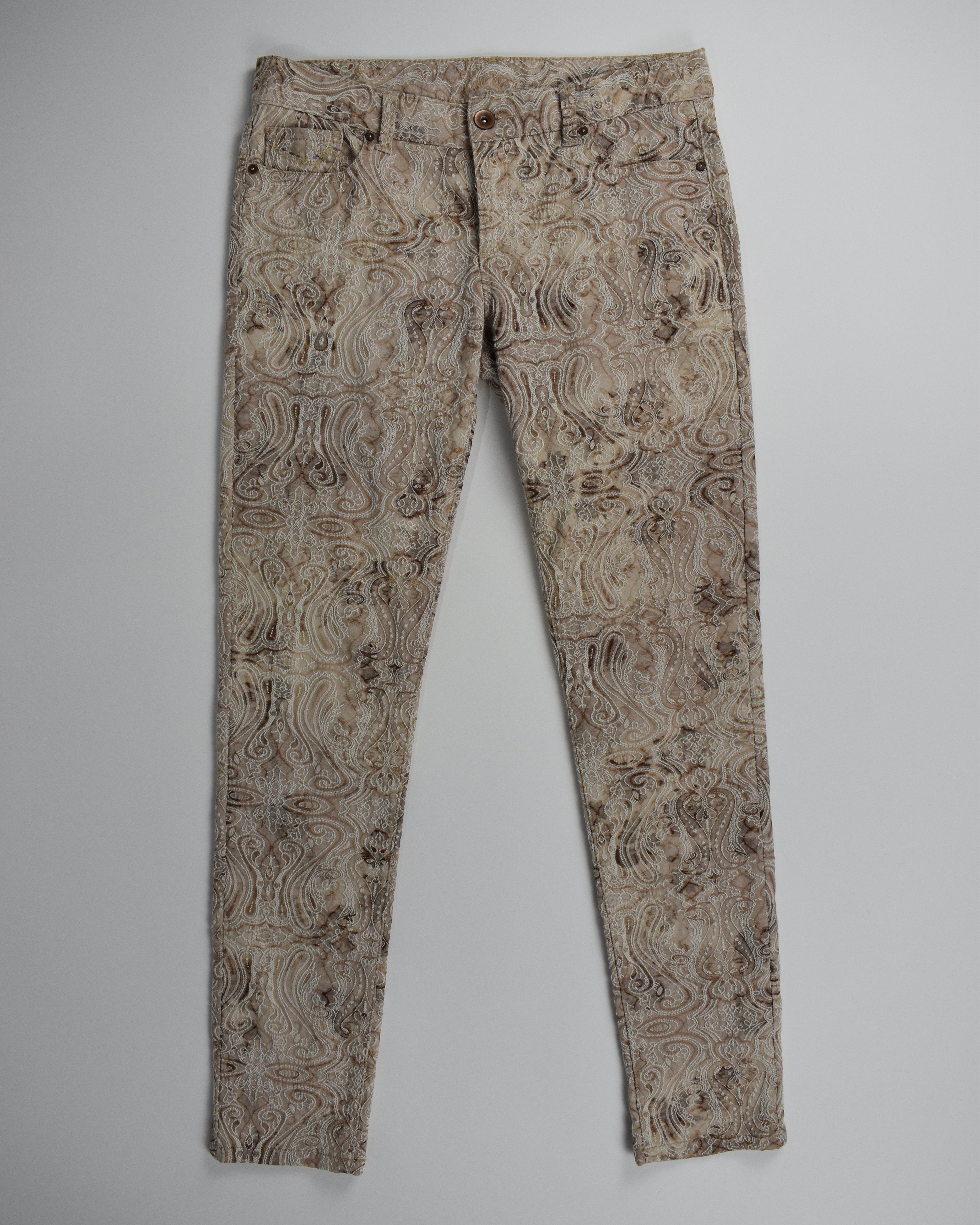 Cache Tan Embroidered Pants