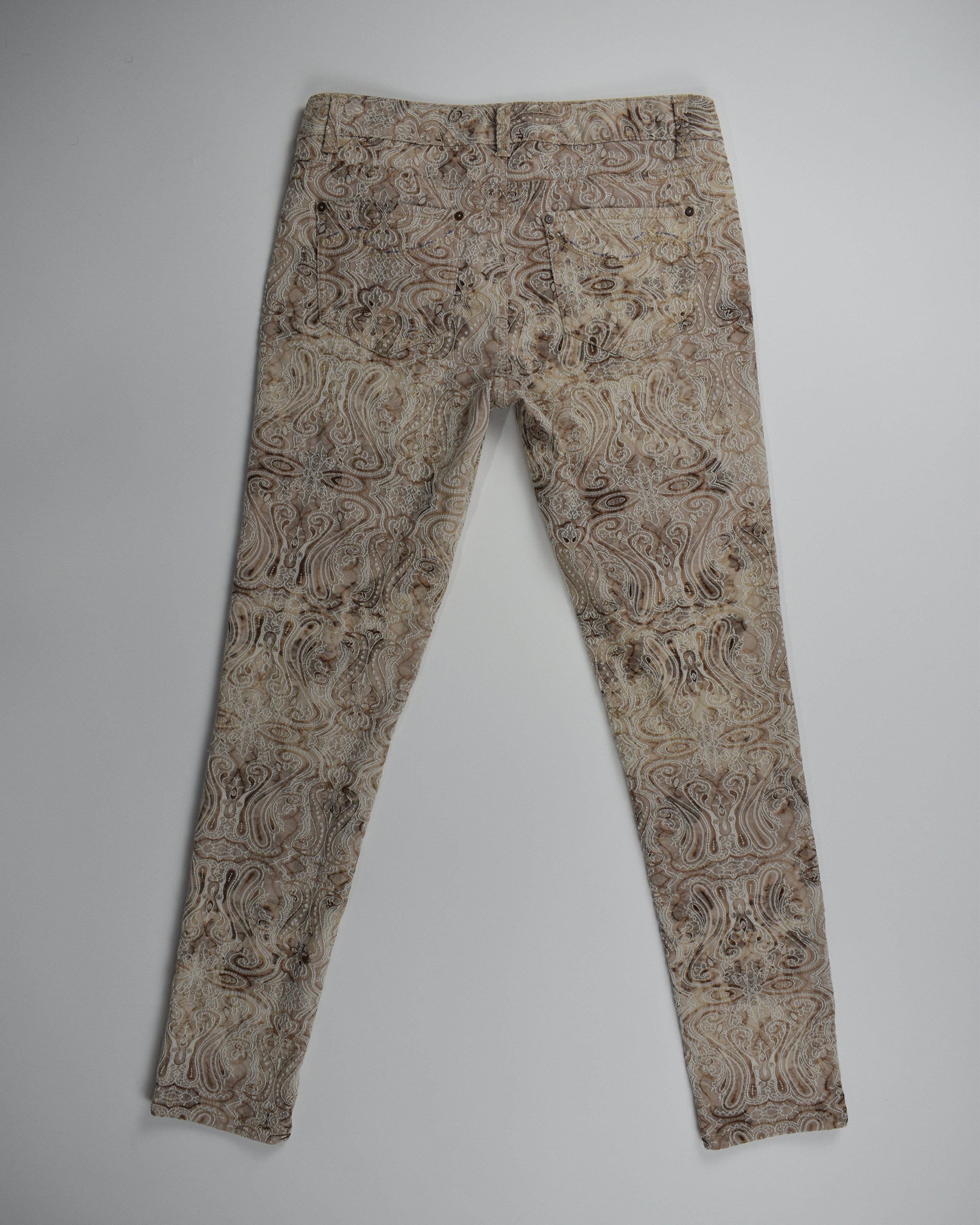Cache Tan Embroidered Pants