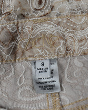 Cache Tan Embroidered Pants