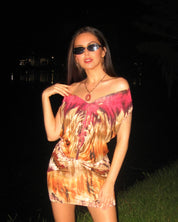 Frederick's of Hollywood Gold Multi-color Dress