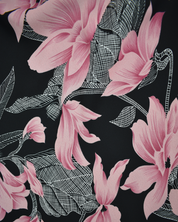 Black & Pink Floral Skirt