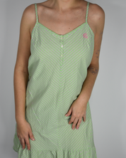 Ralph Lauren Pink & Green Stripe Dress