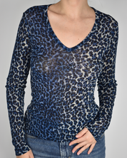Blue Cheetah Long Sleeve