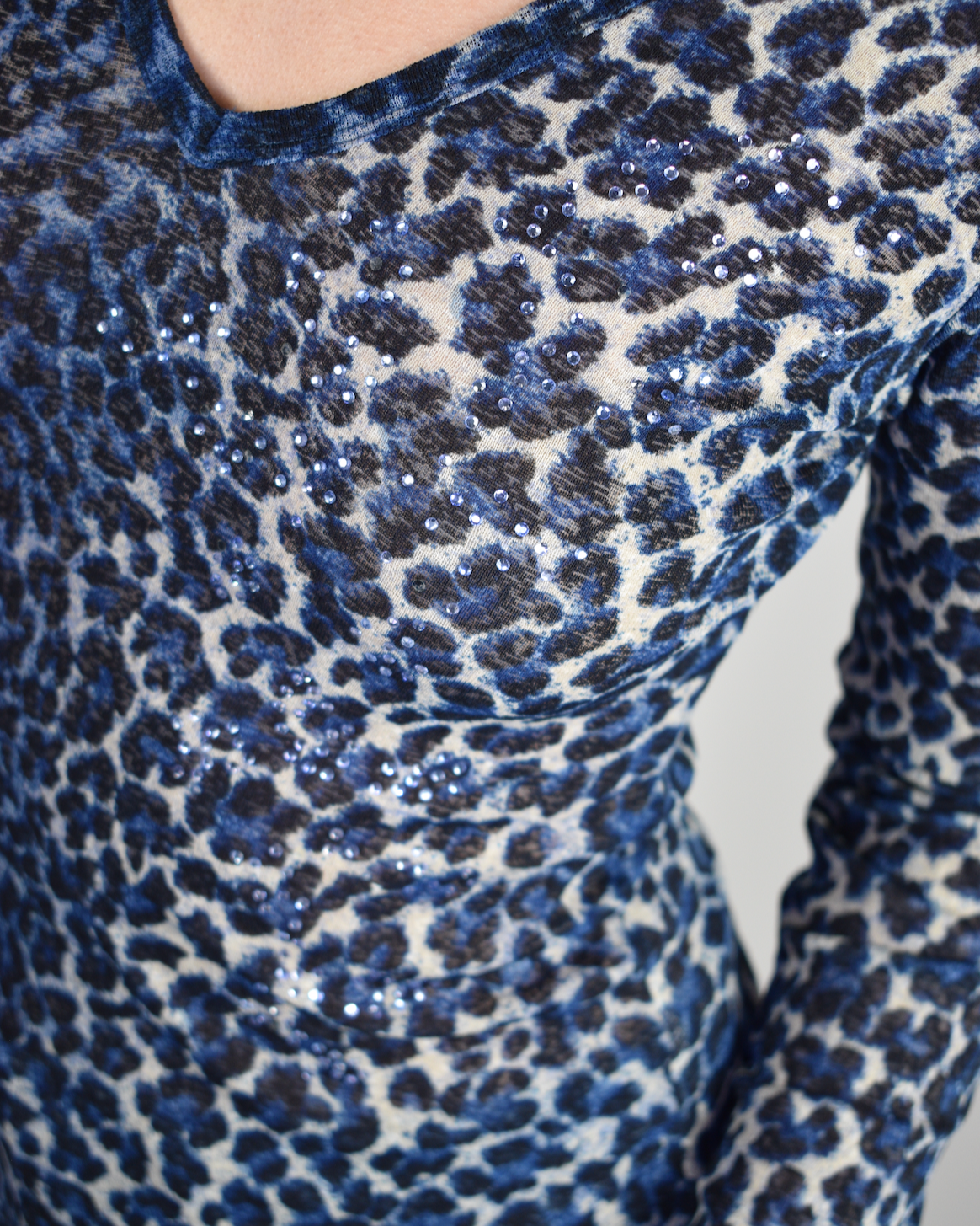 Blue Cheetah Long Sleeve