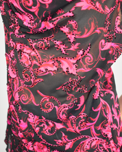 Cache Black & Pink Floral Tank