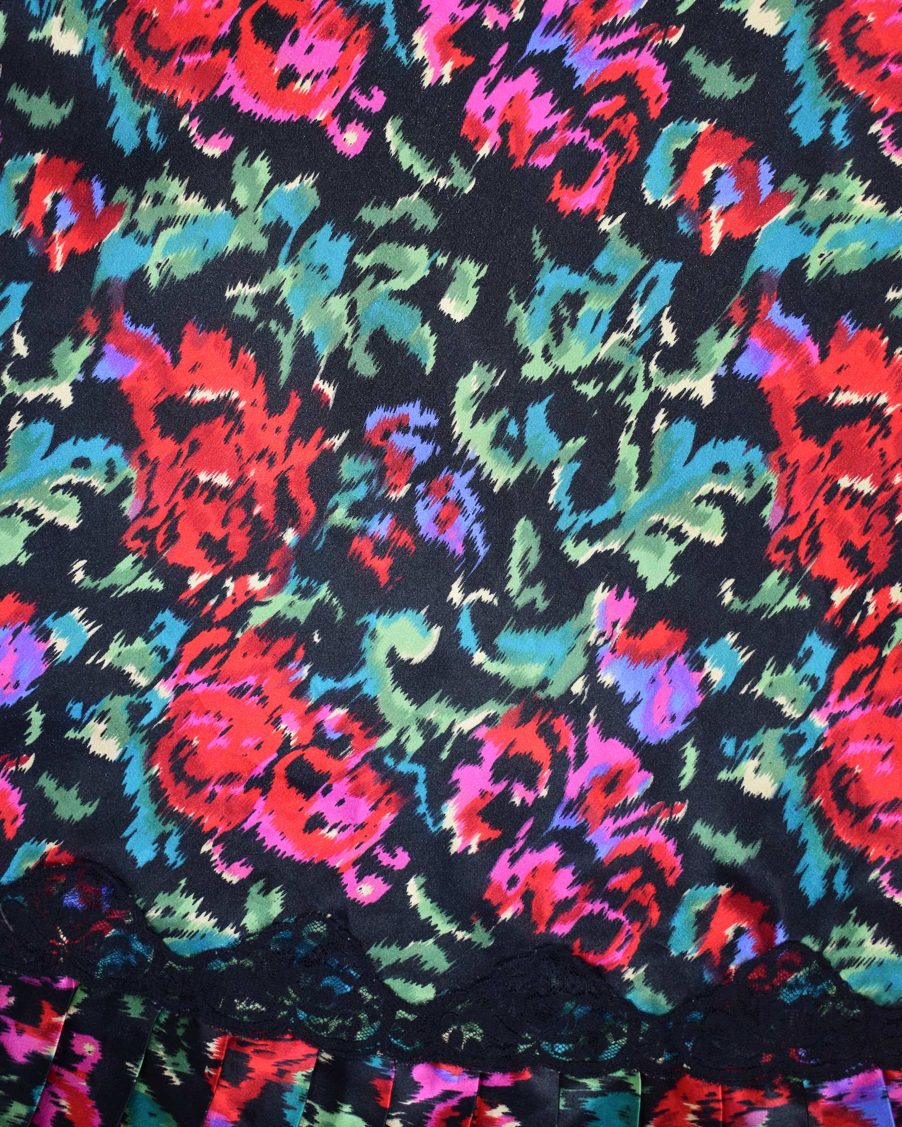 Victoria's Secret Black Floral Lace Slip